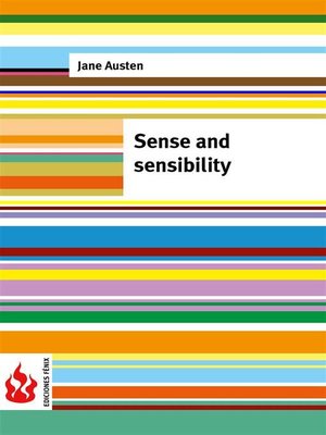 cover image of Sense and sensibility (low cost)